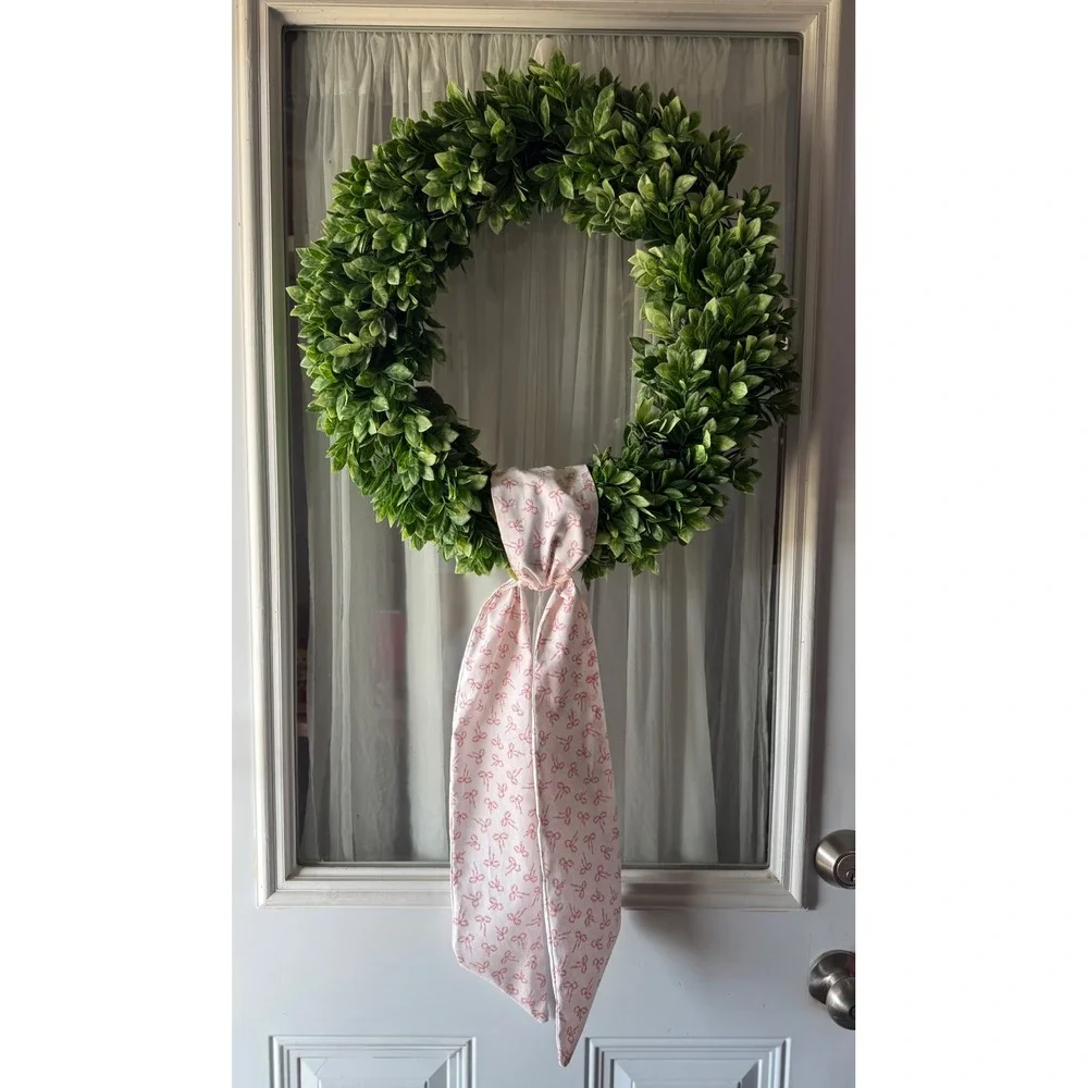 Pink Bow Wreath Sash ONLY